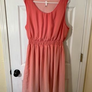 Coral Ombré dress